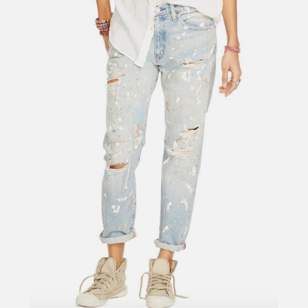Denim & Supply Ralph Lauren Distressed Boyfriend Jeans